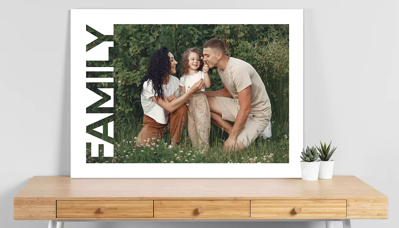 Family photo canvas collage, showcasing cherished moments and memories - banner