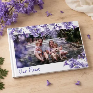 Image of a personalised hardcover photobook from RapidStudio, showcasing a durable, custom-designed cover that elegantly protects and displays cherished memories.