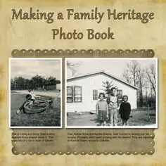 Heritage photo book showcasing family history and timeless memories