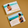 Two personalised photo books with beach-themed covers. One book features a photo of a couple at the beach with the text "Our Summer Together," while the other shows a person at the beach with the text "Take me away, I need the Sand and the Waves." Ideal for gifts for men, Christmas gifts, or personalised gifts in South Africa.