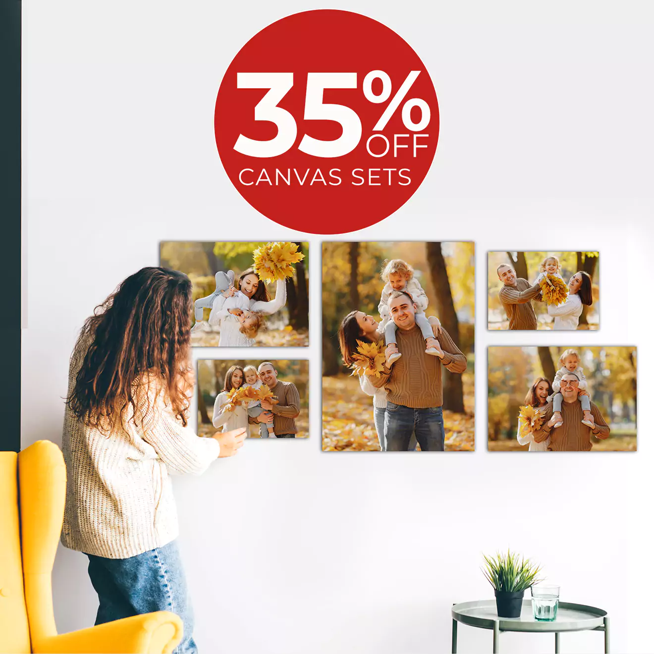 Vibrant image featuring a selection of stunning canvas prints, highlighting a special discount offer. Perfect for transforming your walls with high-quality artwork, this canvas special provides an affordable way to add style and personality to any room in your home.