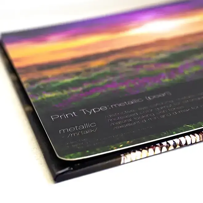 RapidStudio ultimate coffee table photobook album metallic paper