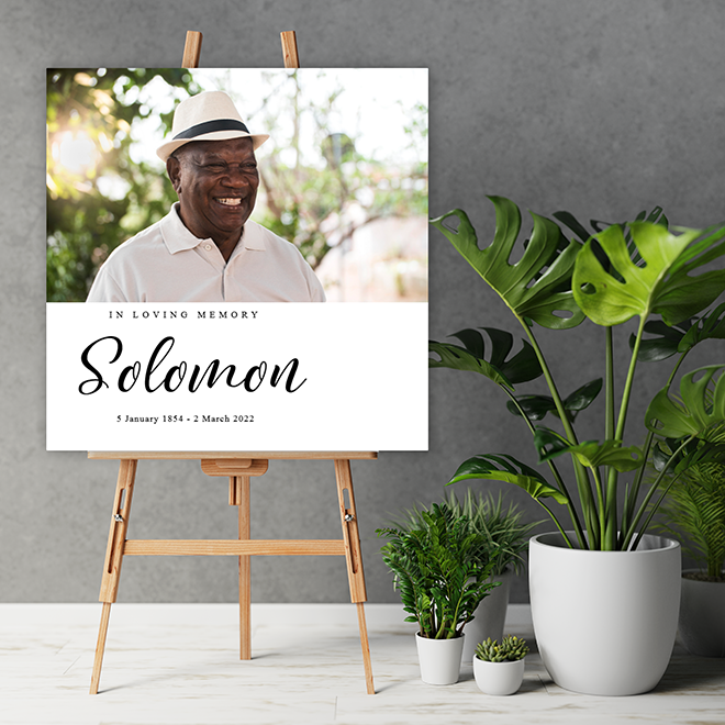 Elegant Memories personalised A1 canvas collage, featuring a refined and graceful design that beautifully frames your most cherished moments, creating a sophisticated and timeless piece of art.