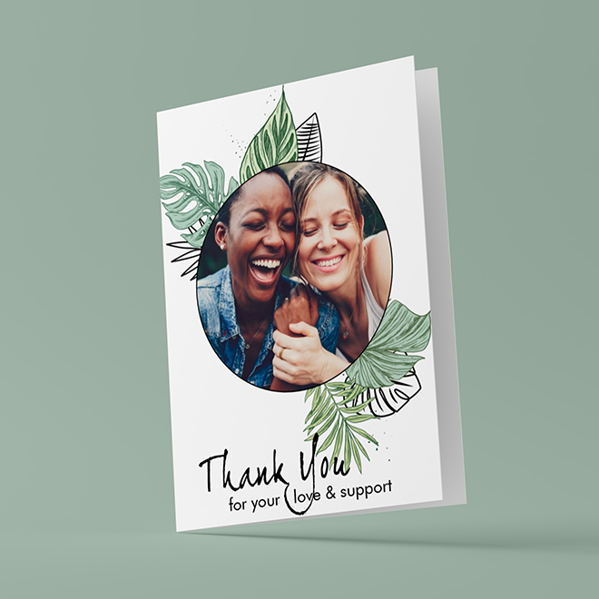 Print your own thank you card online with RapidStudio 