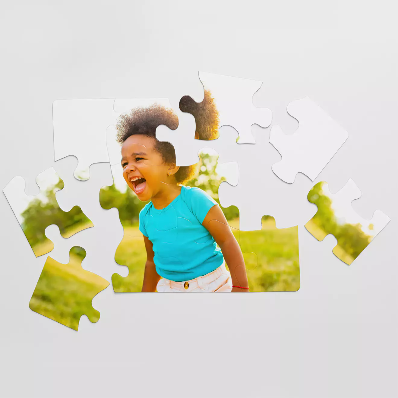 Print your photo on to a 12 piece children puzzle online with RapidStudio