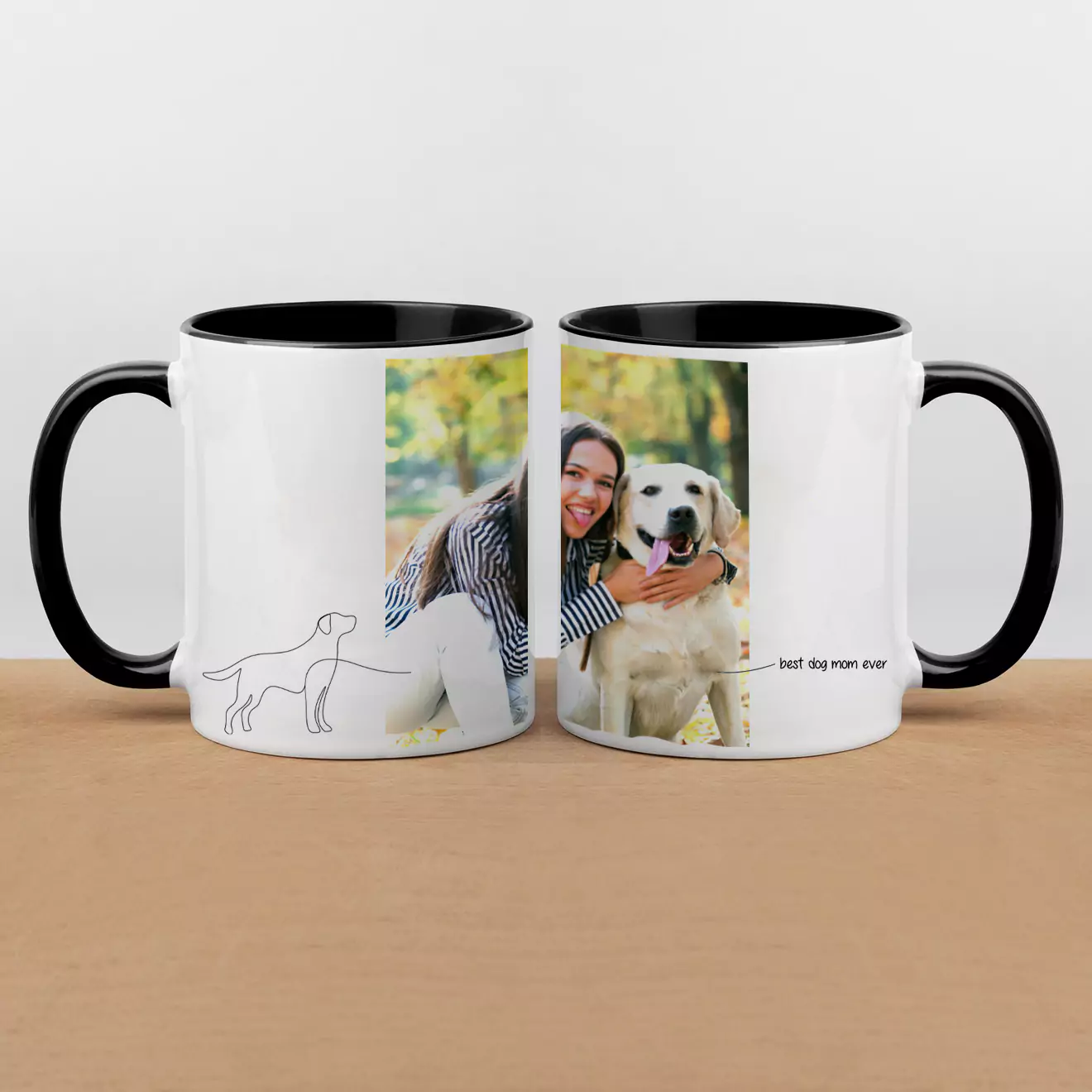 Charming 'Dog Mom' themed mug, perfect for dog enthusiasts. Ideal as a Christmas gift, Valentine's Day gift, or birthday present for mums who adore their dogs. Personalised gifts in South Africa.
With black Inside.