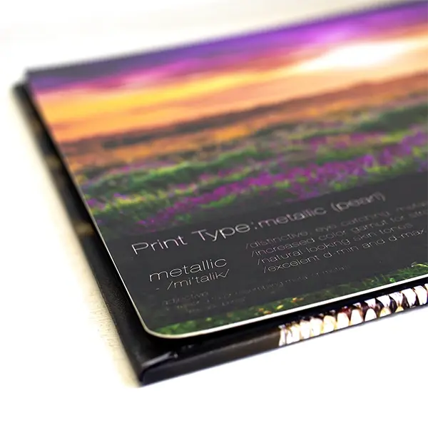 RapidStudio ultimate coffee table photobook album with metallic pages