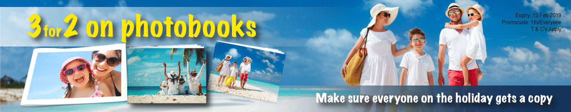 Holiday Photos 3 for 2 on Photobooks to share