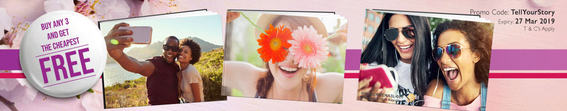 Buy 3 Hardcover Photobooks and get the cheapest FREE