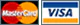 Visa and MasterCard logos, representing popular payment methods for photo books, canvas and more - banner