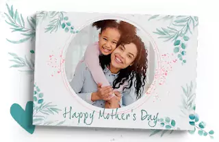 Mother's Day photo book, showcasing special memories and moments with a loving mother