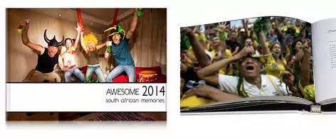 Soccer World Cup photo book, capturing memorable moments and highlights from the tournaments