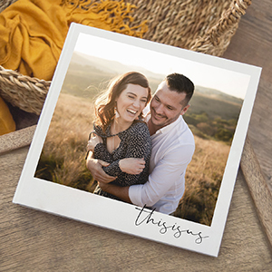 Hardcover photobook with a personalised printed cover