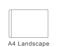 A4 landscape hard cover photo book size 