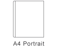 A4 portrait hard cover photo book size 