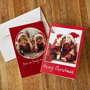 set of photo Christmas cards