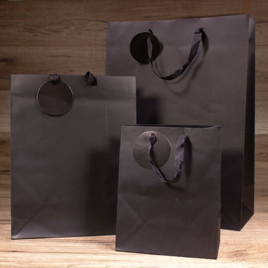 black gift bags cheap