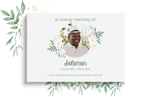 Create a Memory photobook for a loved one online with RapidStudio