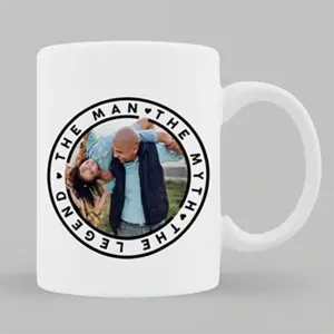 Print your own Father's Day personalised photo mug for Dad online with Rapidstudio