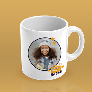 Print your own personalised Father's Day photo coffee mug online with RapidStudio