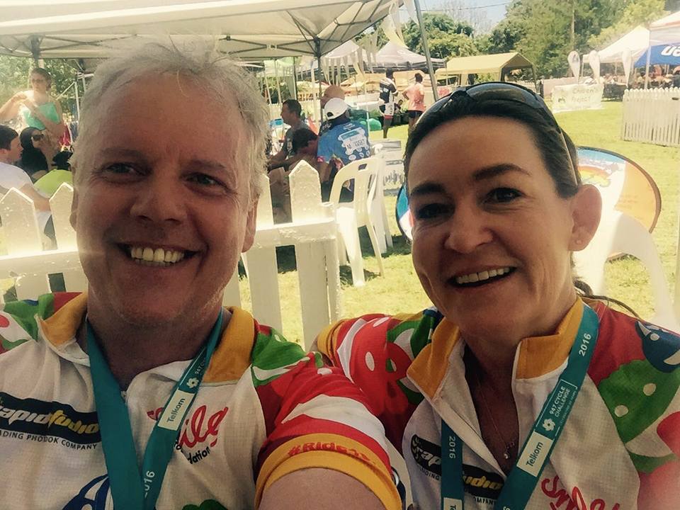 Shaun Bowen riding for the Smile Foundation in the 2016 94.7 Cycle Challenge.