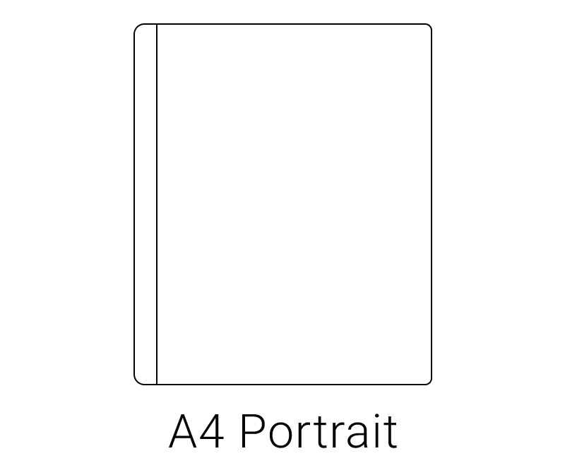 A4 portrait photobook size