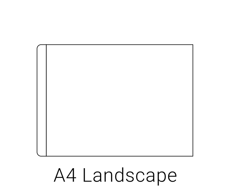 A4 landscape photobook size