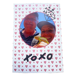 Print your own personalised photo Valentines day card online with RapidStudio